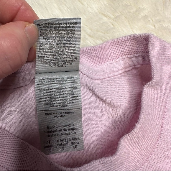 Gildan Be A Betty Not A Bully T-Shirt Pink & Black Size 4T - Picture 9 of 16